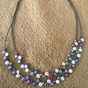 Beaded multi colored necklace
